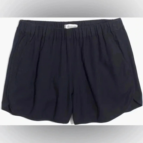 Madewell Womens Shorts xs Black Pockets Cotton Viscose Lounge Casual Vietnam - Picture 6 of 6